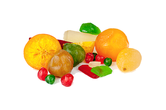 Frutas escarchadas
